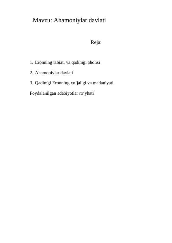 Ahamoniylar davlati