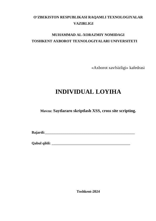 Loyiha ishi