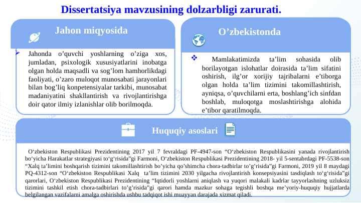 O’QUVCHILAR HISSIY SHAKLLANISHIDA MULOQOTNING ROLINI TADQIQ ETISH