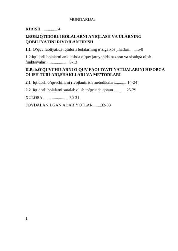 O'QUVCHILARNI O'QUV FAOLIYATI NATIJALARINI HISOBGA OLISH TURLARI,SHAKLLARI VA ME'TODLARI