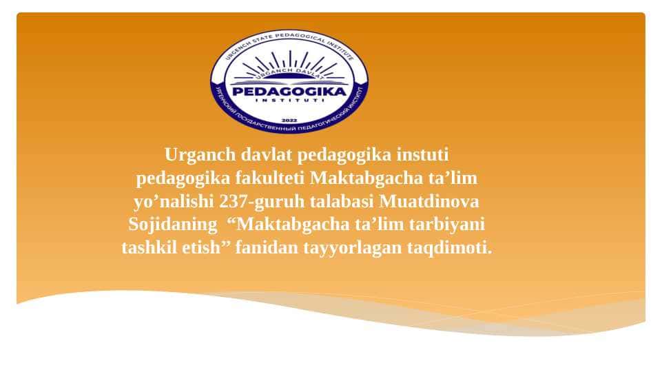 Sensor tarbiya tushunchasi,sensor tarbiyaning mazmuni,maqsad va vazifalari.