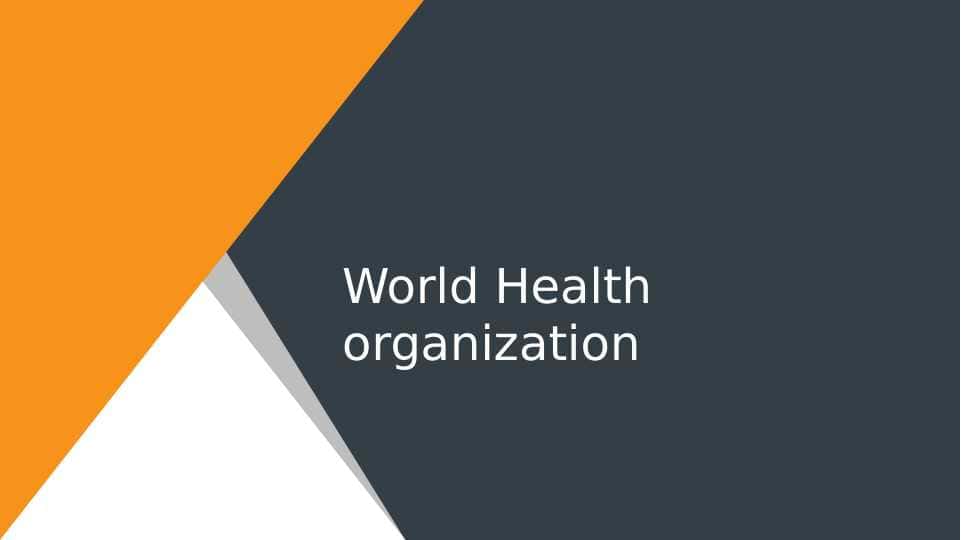 World Health organization