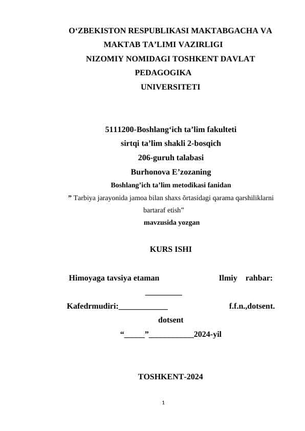 Kurs ishi