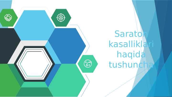 Saraton kasalliklari haqida tushuncha 2