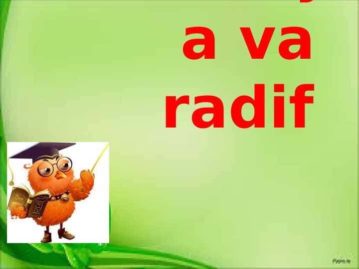 Qofiya va radif