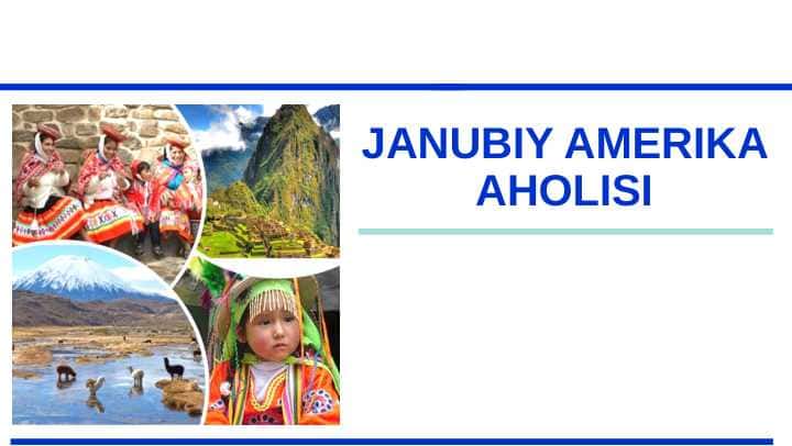 Janubiy Amerika aholisi