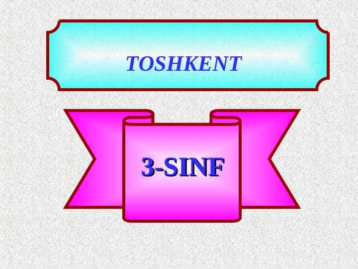 TOSHKENT