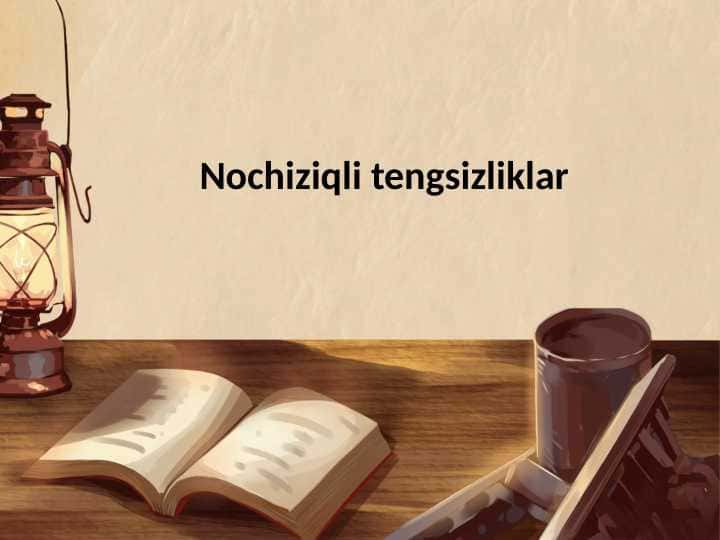 Nochiziqli tengsizliklar