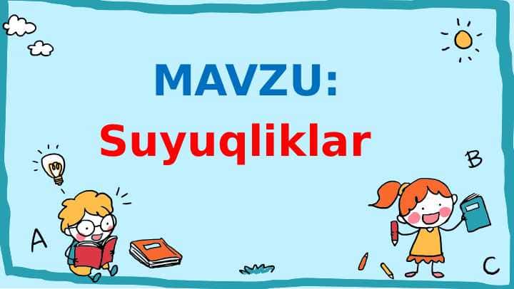 Suyuqliklar