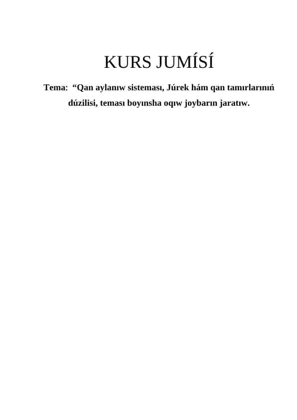 #kurs jumisi