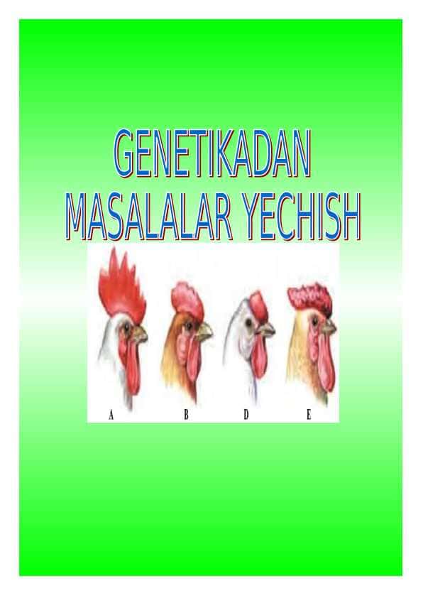Genetika qo'llanma