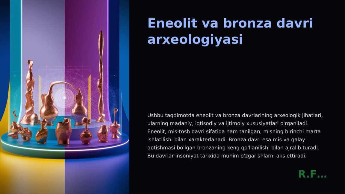 Eneolit va bronza davri arxeologiyasi