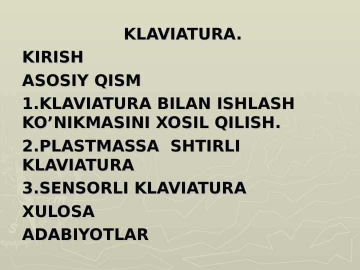 KLAVIATURA.