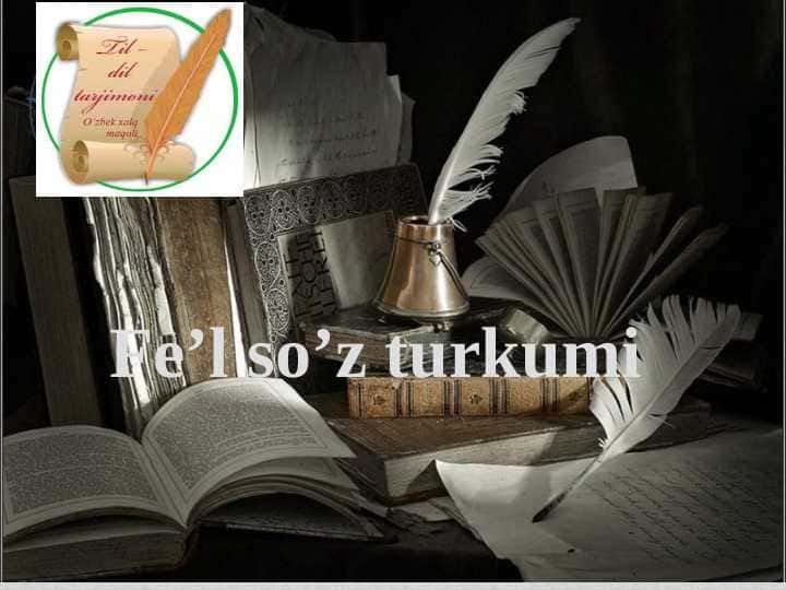 Fe’l so’z turkumi