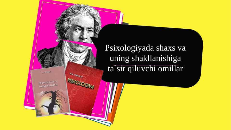 Psixologiyada shaxs va uning shakllanishiga ta'sir qiluvchi omillar.