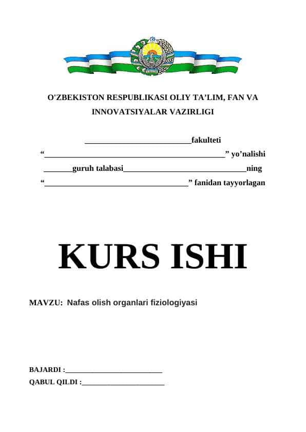 Nafas olish organlari fiziologiyasi