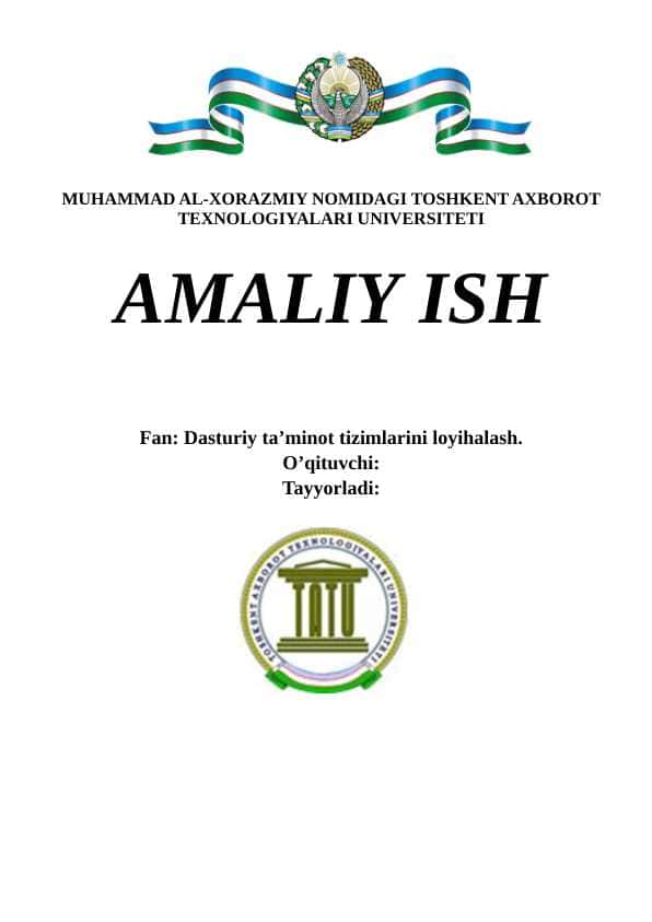 amaliy topshiriq