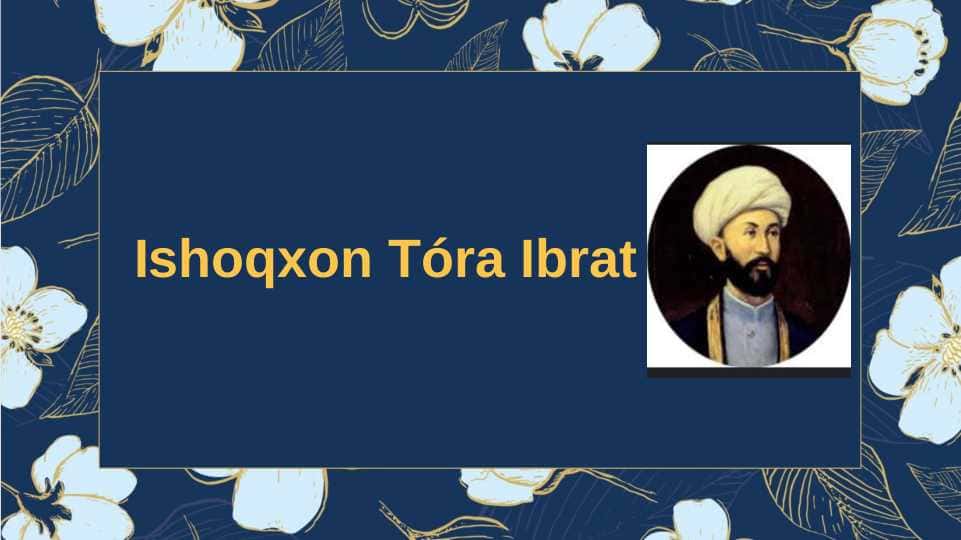 Ishoqxon Tóra Ibrat