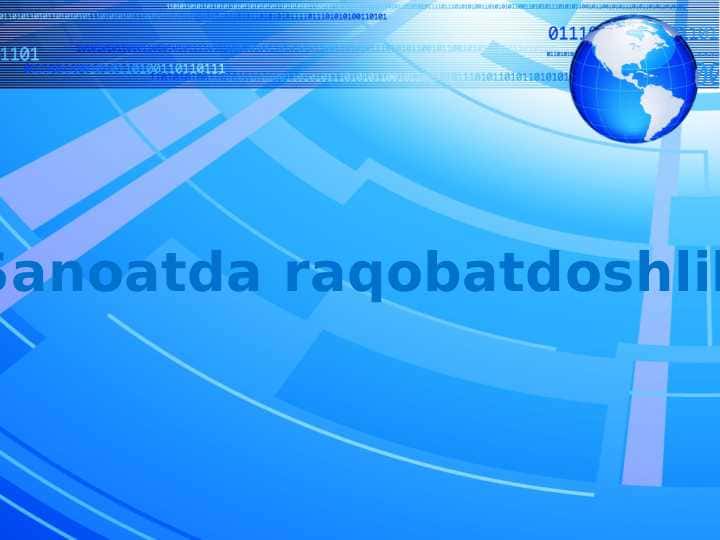 Sanoatda raqobatdoshlik