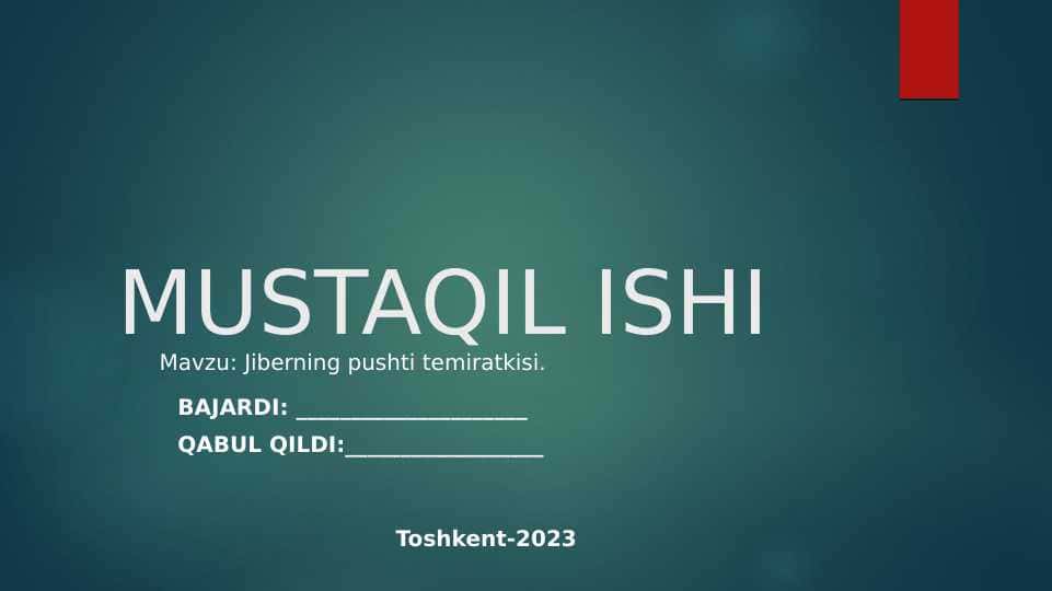 Jibergning pushti temiratkisi
