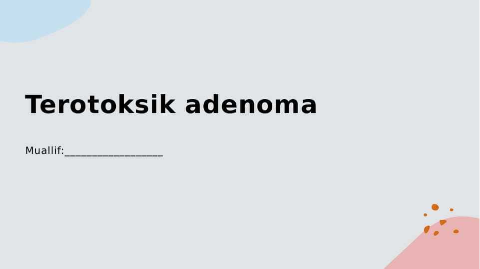 Terotoksik adenoma