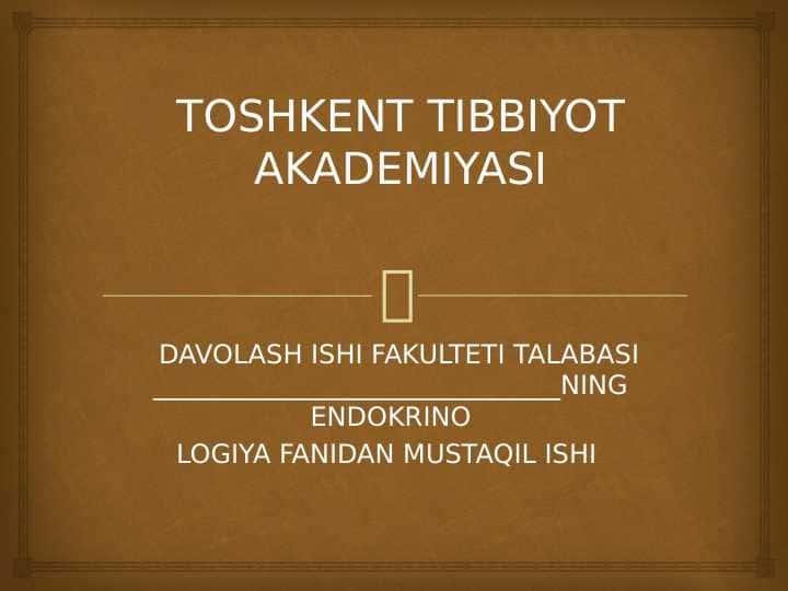 Bo‘sh turk egari sindromi