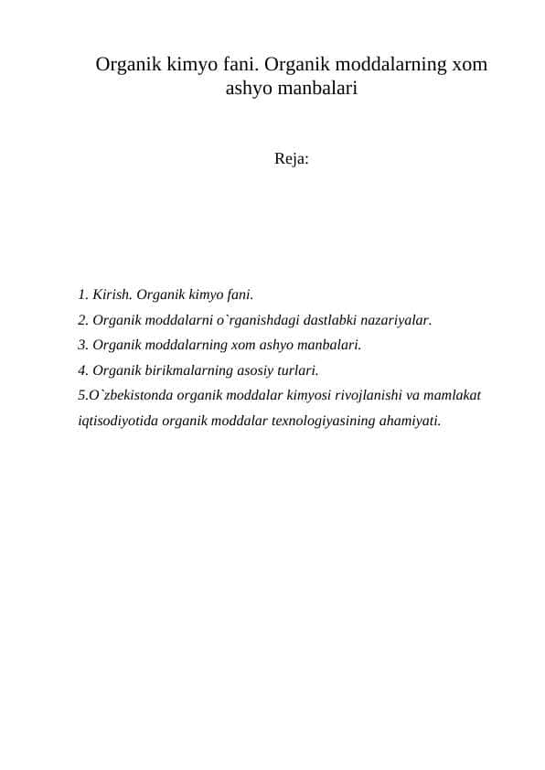 Geologik jarayonlar haqida umumiy ma'lumotlar. Nurash jarayonlari