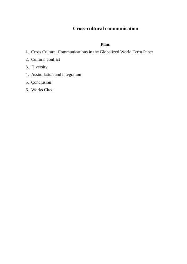 Cross-cultural communication