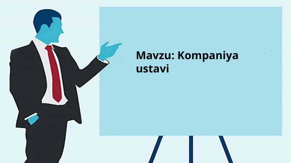 Kompaniya ustavi