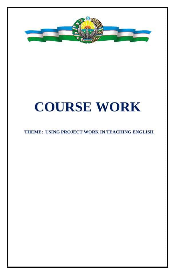 USING PRОJЕCT WОRK IN TЕАCHING ЕNGLISH
