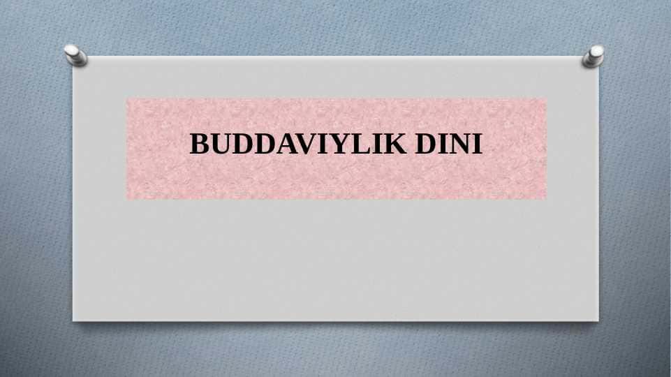 Buddaviylik dini