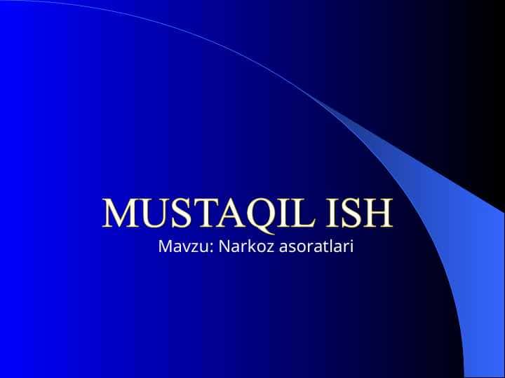 Narkoz asoratlari