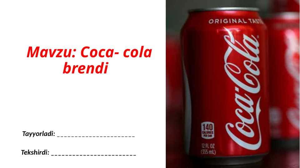 Coca cola brendi