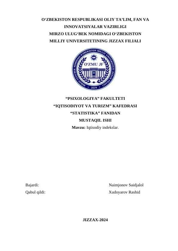 Iqtisodiy indekslar