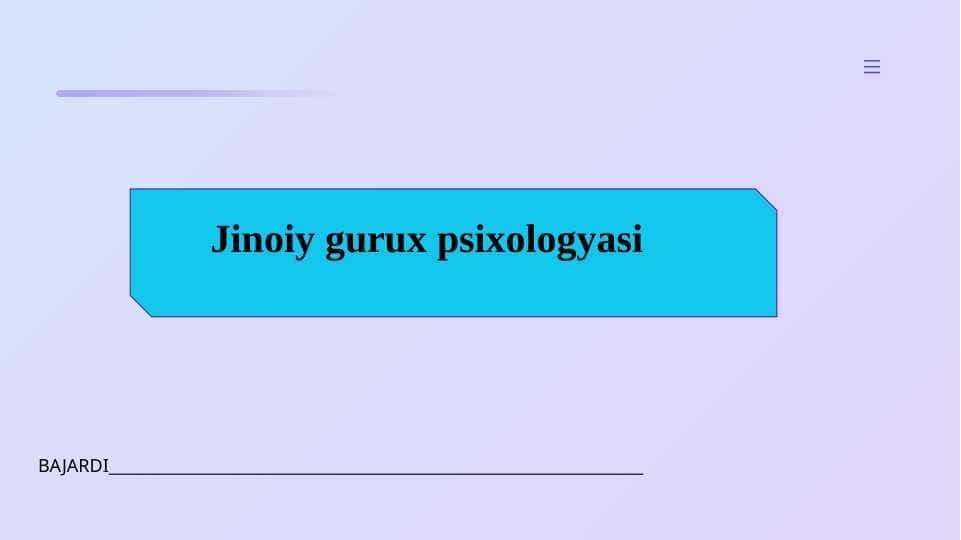 Jinoiy gurux psixologyasi