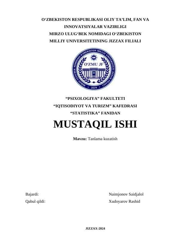 Tanlama kuzatish
