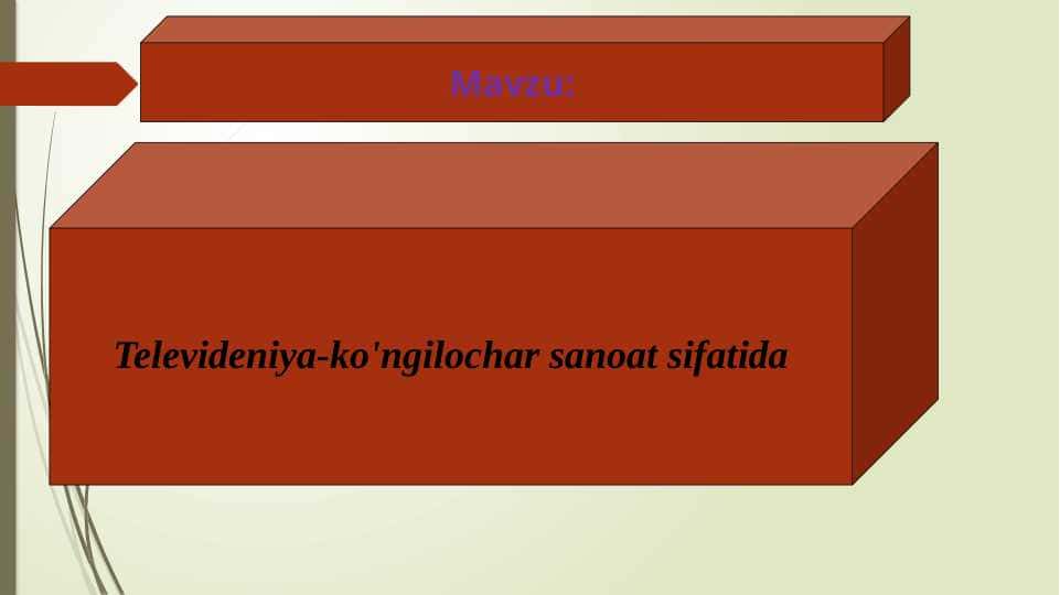 Televideniya-ko'ngilochar sanoat sifatida