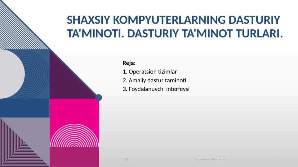 Shaxsiy kampyuter dasturiy ta'minoti