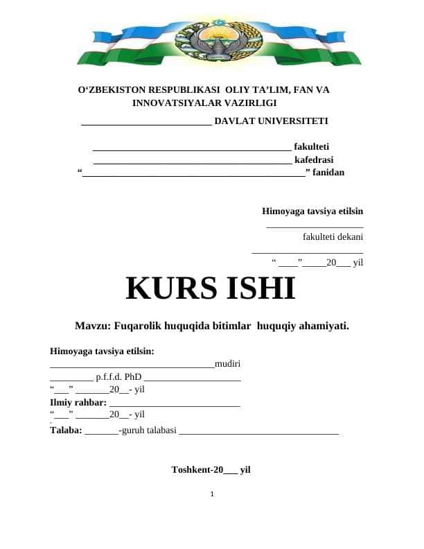 Fuqarolik huquqida bitimlar huquqiy ahamiyati.