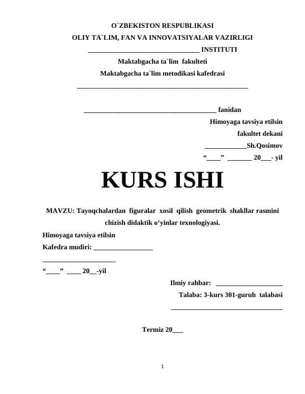 Tayoqchalardan figuralar xosil qilish geometrik shakllar rasmini chizish didaktik o‘yinlar texnologiyasi.