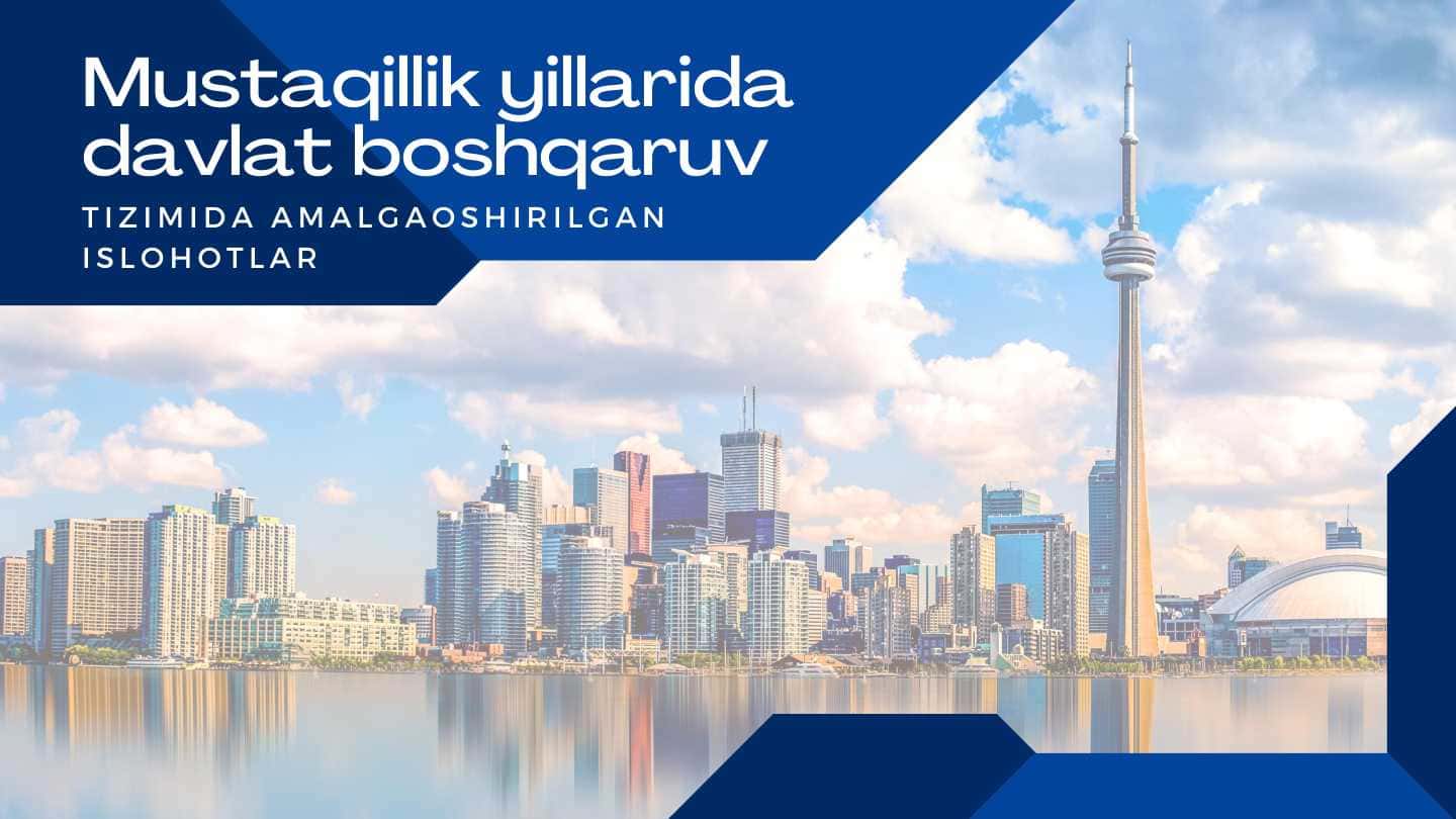 Mustaqillik yillarida davlat boshqaruv T I Z I M I D A A M A L G A O S H I R I L G A N I S L O H O T L A R