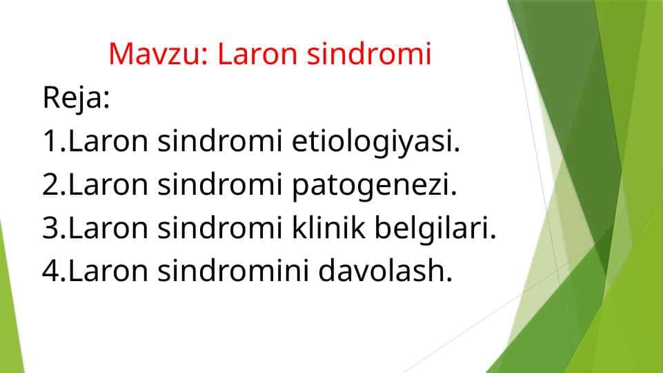 Laron sindromi