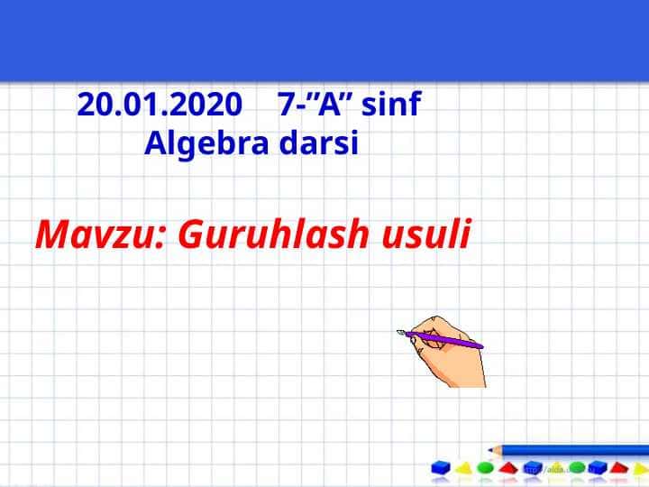 Guruhlash usuli