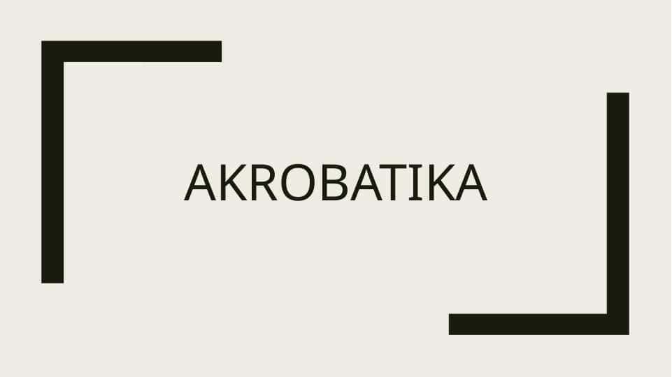 Akrobatika