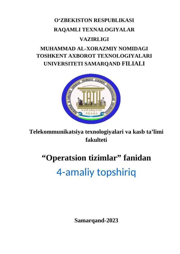 Operatsion tizimlar