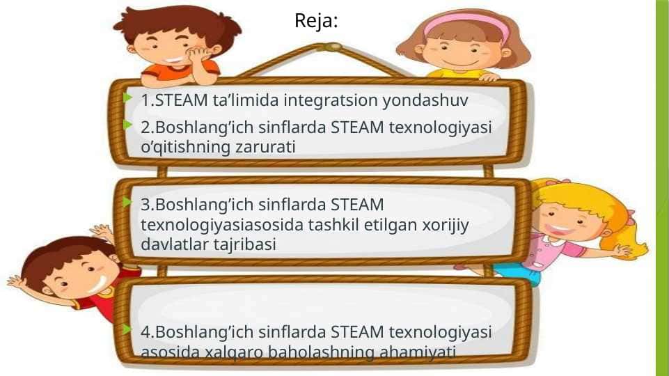 Boshlang’ich sinflarda STEAM texnologiyasi asosida xalqaro baholashning ahamiyati