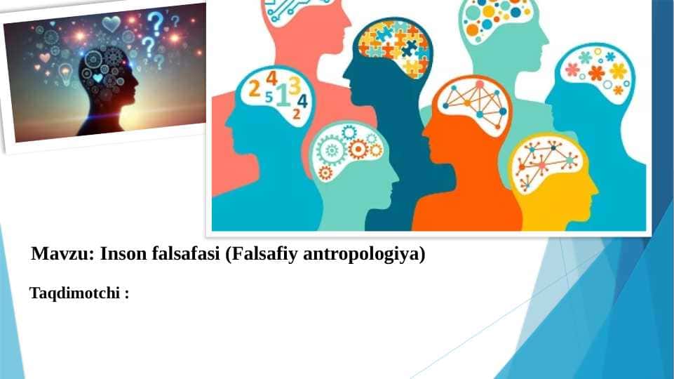 Inson falsafasi (Falsafiy antropologiya)ю