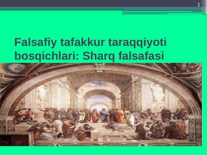 Sharq falsafasi taqdimot