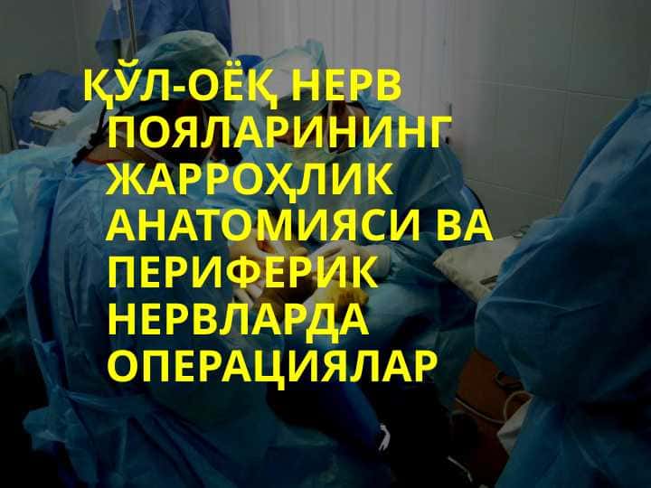 QO`L - OYOQ NERV POYALARINING JARROXLIK ANATOMIYASI VA PERIFERIK NERVLARDA OPERATSIYALAR
