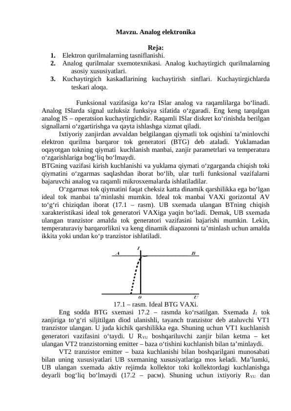 Analog elektronika